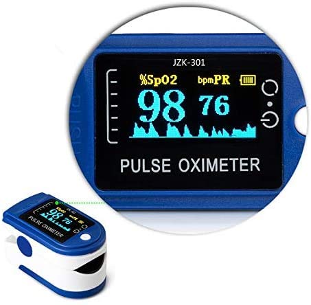 Oxímetro de dedo portátil - Oxímetro profesional - Pantalla LED de 4 direcciones - Ajustable - Medición SPO2 - Para uso doméstico, fitness y deportes extremos