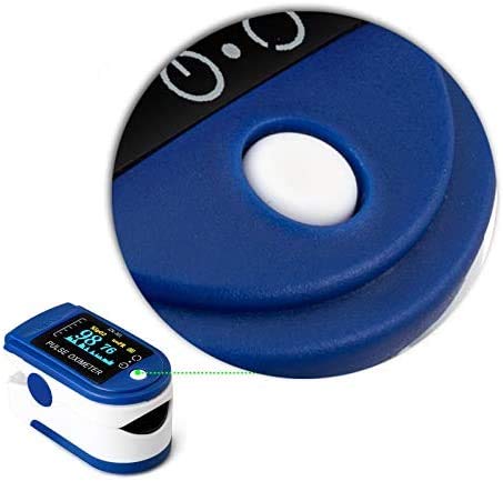 Oxímetro de dedo portátil - Oxímetro profesional - Pantalla LED de 4 direcciones - Ajustable - Medición SPO2 - Para uso doméstico, fitness y deportes extremos