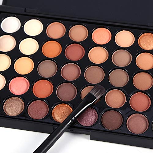 Paleta de Ojos de 20 Colores, Sombra de Ojos Profesional, Crema de Sombra de Ojos Mate Crema de Sombra de Ojos Mate Sombra de Ojos en Polvo Sombra de Ojos Cosmética Mate(#1)