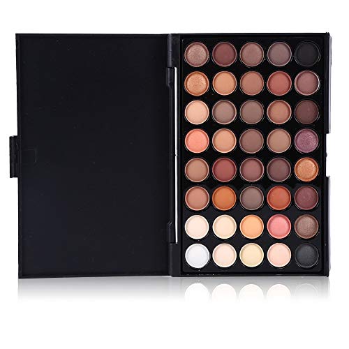 Paleta de Ojos de 20 Colores, Sombra de Ojos Profesional, Crema de Sombra de Ojos Mate Crema de Sombra de Ojos Mate Sombra de Ojos en Polvo Sombra de Ojos Cosmética Mate(#1)