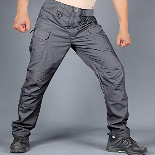 Pantalones de Trabajo de Hombre, A Prueba de Arañazos Impermeable Pantalón Chandal Hombre Pant para Al Aire Libre Cámping Alpinismo