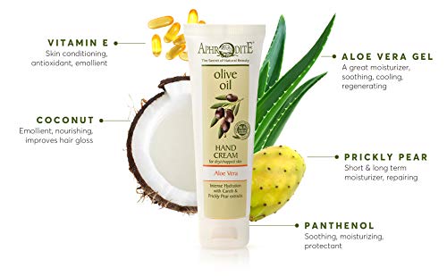 Paquete de cuidado de manos Aphrodite. Set de regalo de 2 piezas de crema. Incluye crema de manos con aguacate y manzanilla (75 ml) y crema de manos con aloe vera (75 ml)