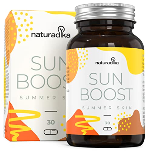 Pastillas Bronceadoras SUN BOOST SUMMER SKIN | Efecto Accelerador Y Activador Con Betacaroteno | Prepara Y Protege La Piel | Pastillas Solares | Betacaroteno Capsulas Bronceado