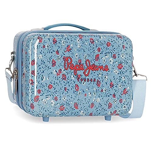 Pepe Jeans Ava Neceser ABS adaptable a trolley Azul 29x21x15 cms ABS