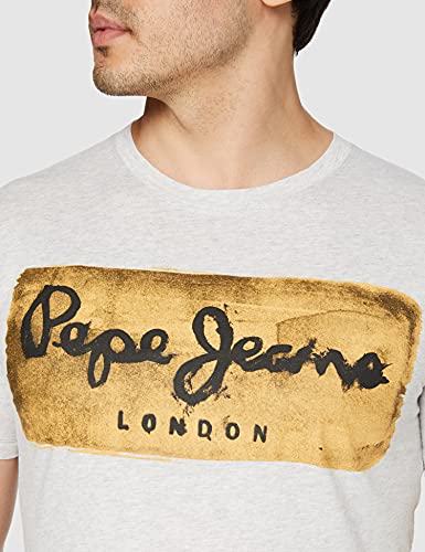 Pepe Jeans Charing PM503215 Camiseta, Gris (Grey Marl 933), Large para Hombre