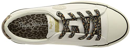 Pepe Jeans Kenton Patty, Zapatillas Mujer, 800 Blanco, 36 EU