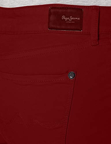 Pepe Jeans Soho Vaqueros, Rojo (287), 30W / 28L para Mujer