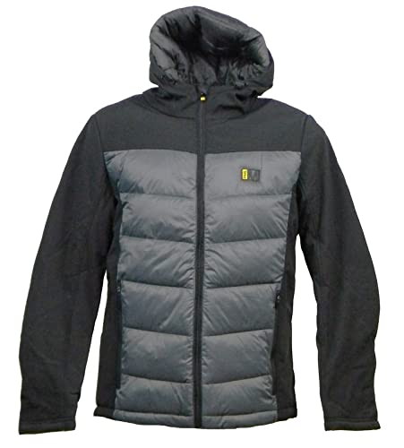 Phil Miller Chaqueta de hombre Softsheel HYBRIF acolchada negro-gris