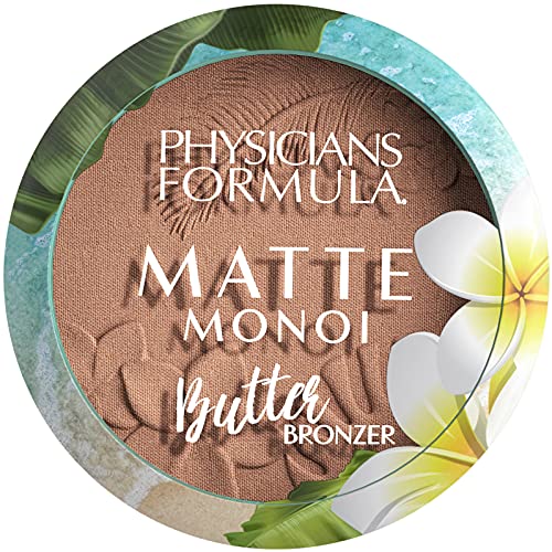 Physicians Formula, Matte Monoi Butter Bronzer, Bronceador Mate con Textura Cremosa y Suave con Manteca de Monoi y Murumuru para un Efecto Duradero, Resistente al Agua, Vegano, Matte Bronzer