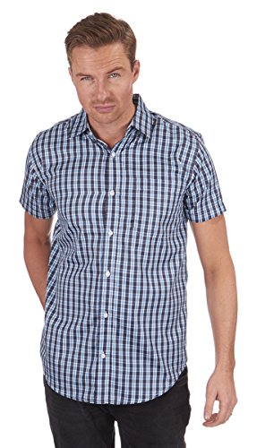 Pierre Roche - Camisa Casual - para Hombre Azul Azul Marino Small