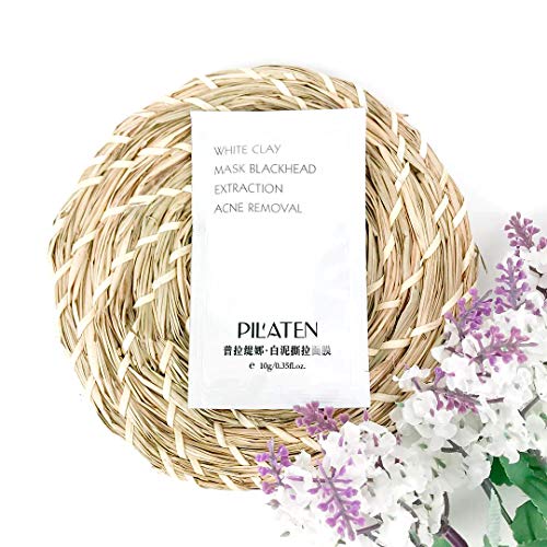 PIL'ATEN Mascarilla Peel-Off de Arcilla Blanca, White Clay Mask - Pilaten, Blanco, Aloe Vera, 10 Gramos