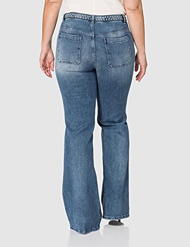 Pinko Flower Flare Pj403 Jeans, G14_Azul-Porcelana DELF, 30 para Mujer