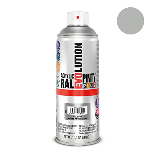 PINTURA EN SPRAY PINTYPLUS EVOLUTION 520CC RAL 9006 ALUMINIO BLANCO