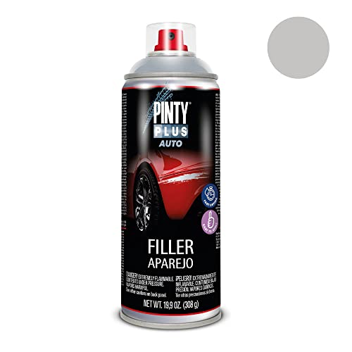 PINTYPLUS AUTO Pintura Auto 520 Masilla acrílica Spray 520cc Aparejo Gris AP7040, Único, 1 Unidad (Paquete de 1)