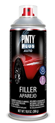 PINTYPLUS AUTO Pintura Auto 520 Masilla acrílica Spray 520cc Aparejo Gris AP7040, Único, 1 Unidad (Paquete de 1)