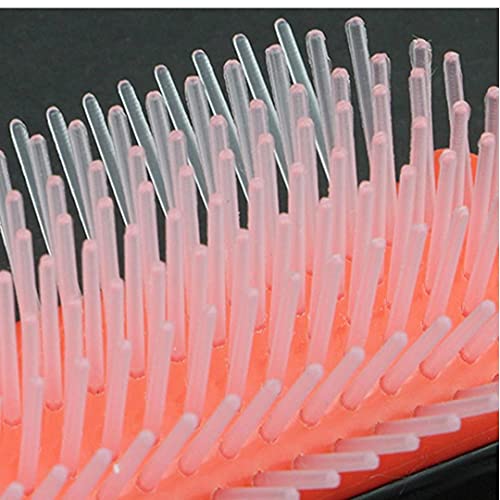 Pinza de pelo Pincel Cepillo de peinado Peinado Peine Scalp Massage Cepillo 9 Filas Dientes Portátil Paño suave para viajar a domicilio