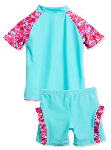 Playshoes UV-Schutz Bade-Set Flamingo Conjunto de baño, Turquesa (Türkis 15), 125 (Talla del Fabricante: 110/116) para Bebés