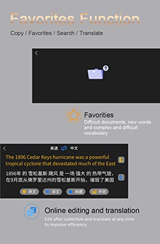 Pluma de Lectura de Traducción Lápiz de Traducir de Voz de Escaneo Traductor de Instantáneo | WiFi Sin Conexión 113 Idioma | Diccionario Electrónico | Extracto Texto