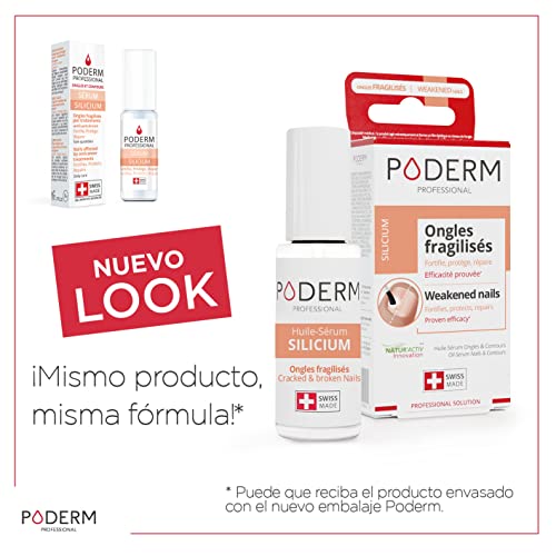 PODERM - UÑAS DEBILITADAS QUIMIOTERAPIA - Sérum Silicio Aliviador, Fortificante y Reparador – Endurecedor y Protector – Cuidado Profesional – Hecho en Suiza