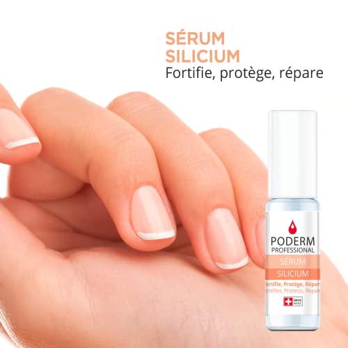 PODERM - UÑAS DEBILITADAS QUIMIOTERAPIA - Sérum Silicio Aliviador, Fortificante y Reparador – Endurecedor y Protector – Cuidado Profesional – Hecho en Suiza