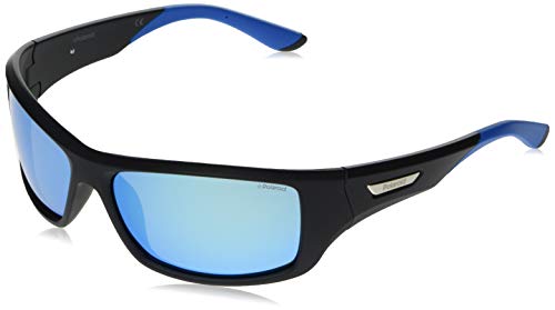 Polaroid PLD 7013/s Sunglasses, Negro (EL9/5X BLK TURQUOIS), 63 para Hombre