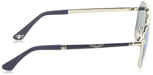 Police Origins 41 Gafas, Shiny Palladium/Blue Parts, 58 para Hombre