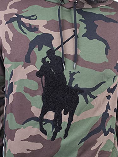 Polo Ralph Lauren Mod. 710828120 Sudadera Capucha Big Pony Hombre Camuflaje L