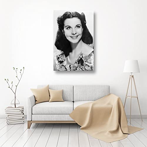 Póster de retrato retro de Vivien Leigh, para decoración de pared, impresión de fotos, regalos para el hogar, carteles decorativos modernos, enmarcados, sin marco, 30 x 45 cm