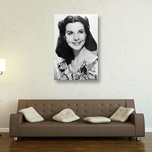 Póster de retrato retro de Vivien Leigh, para decoración de pared, impresión de fotos, regalos para el hogar, carteles decorativos modernos, enmarcados, sin marco, 30 x 45 cm