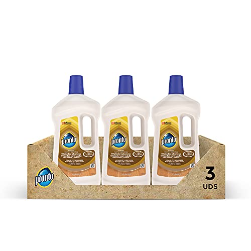 Pronto Limpiador Jabonoso - Producto De Limpieza Para Suelos Y Muebles De Madera, Pack De 3 X 750 Ml, 750 ml (Paquete de 3), 15 Mililitro