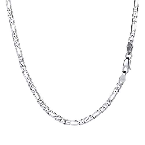 PROSTEEL Cadenas Plata 925 Hombre 55cm Cadena Fino Plata Ley para Mujer Regalo Aniversario