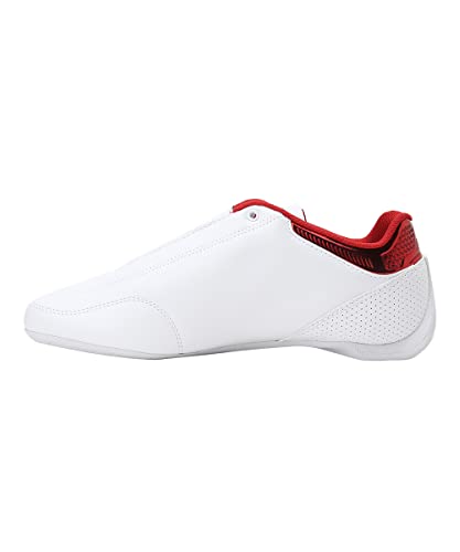 PUMA Ferrari Race Future Kart Cat, Zapatillas Unisex Adulto, Blanco White/Rosso Corsa, 41 EU