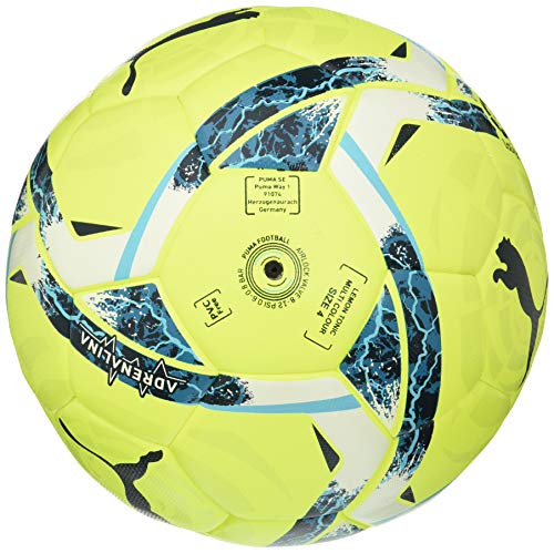 PUMA LaLiga 1 Adrenalina Hybrid Ball Balón de Fútbol, Unisex-Adult, Lemon Tonic-Multi Colour, 5