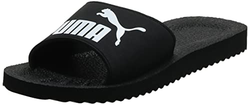 PUMA Purecat, Sandalias, para Unisex adulto, Negro (black-white), 40.5 EU