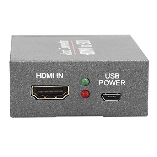 Queen.Y Hdmi a Sdi Convertidor Iron Shell Min Hd a Bidireccional Sdi Convertidor Hd a 3G-Sdi/Hd-Sdi Nivel de Transmisión de Alta Definición