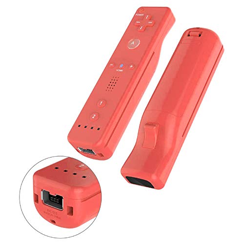 QUMOX Mando a Distancia y Joystick Nunchuck Rosa compatibles con Wii/Wii u