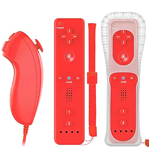 QUMOX Mando a Distancia y Joystick Nunchuck Rosa compatibles con Wii/Wii u