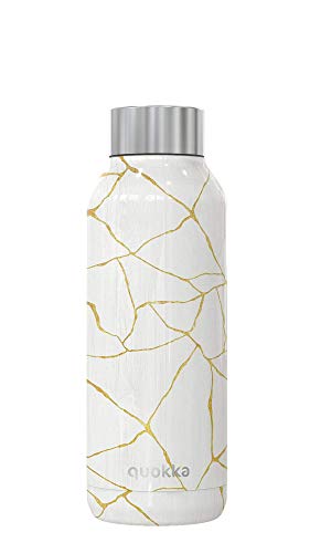 Quokka Solid - Kintsugi 510 ML | Botellas De Agua Acero Inoxidable Sin BPA |Botella Térmica De Doble Pared - Mantiene el frío y el Calor para Niños y Adultos