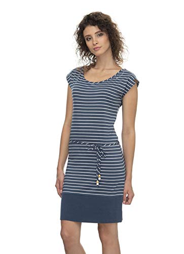 Ragwear Soho Stripes W Vestido Denim Blue