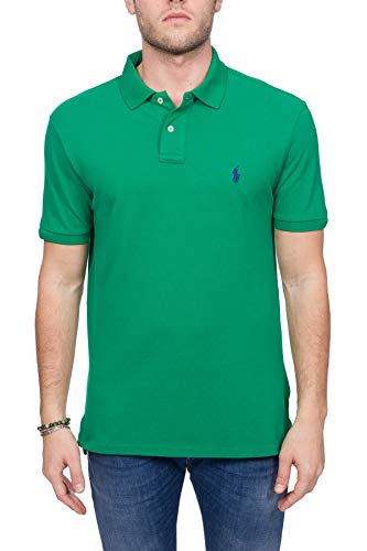 RALPH LAUREN BASIC MESH-SSL-KNT UOMO - XL, VERDE