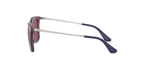 Ray-Ban 0rj9063s Lentes, Caucho Transparente Fucsia/Violeta Oscuro, 48 Unisex niños