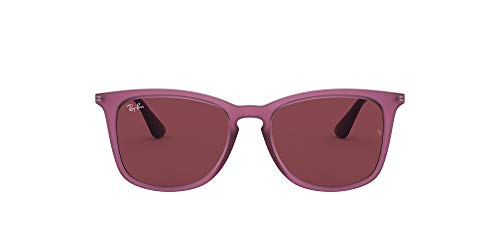 Ray-Ban 0rj9063s Lentes, Caucho Transparente Fucsia/Violeta Oscuro, 48 Unisex niños