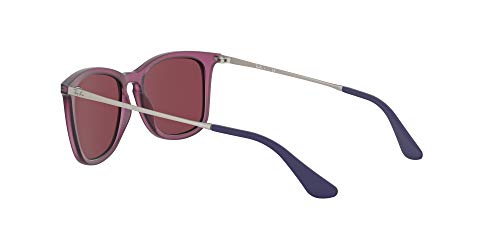 Ray-Ban 0rj9063s Lentes, Caucho Transparente Fucsia/Violeta Oscuro, 48 Unisex niños