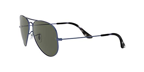 Ray-Ban Aviator Large RB3025-918731-58 Gafas, Blue/Metal, 58 Unisex Adulto