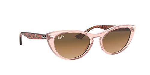 Ray-Ban Nina RB4314N-128151 Gafas de Sol, Transparente/Brown, 54 Unisex