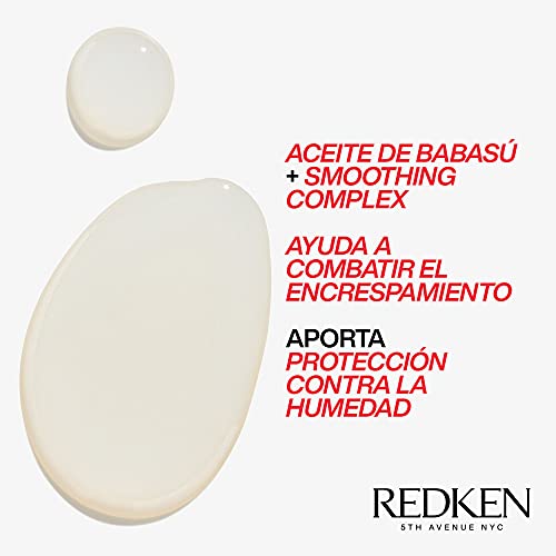 Redken | Aceite Sin Aclarado Antiencrespamiento Para Clima seco, Todo tipo de Cabello de fino a grueso, Anti-Static Oil, Frizz Dismiss, 125 ml