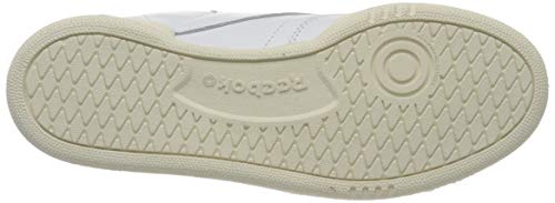 Reebok Club C 85, Gymnastics Shoe Mujer, White/Silver Met./Pure Grey 3, 39 EU