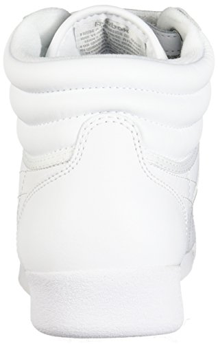 Reebok Women's F/S HI Sneaker, White/Silver, 11.5 M US