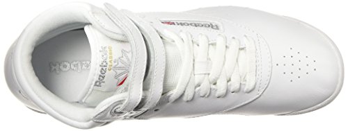 Reebok Women's F/S HI Sneaker, White/Silver, 11.5 M US