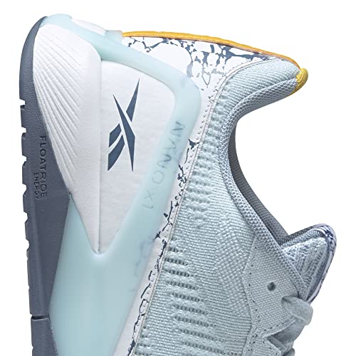 Reebok Women's Nano X1 Cross Trainer, Vegan Collection/Glass Blue, 7.5